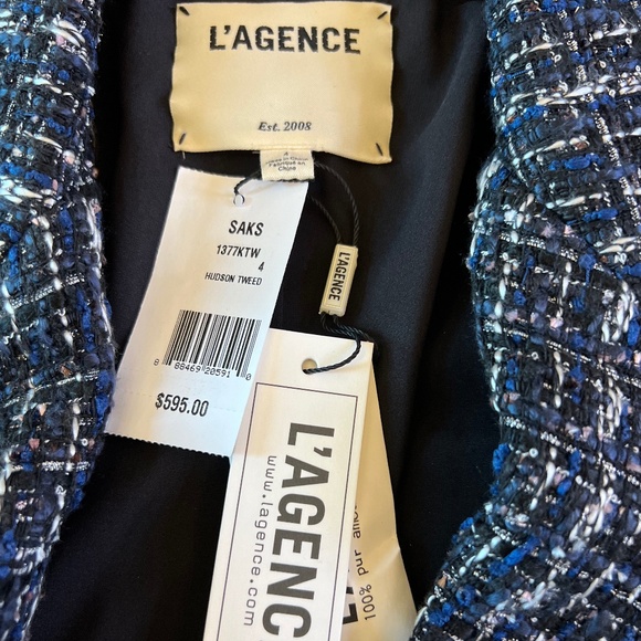 #2105 L'AGENCE hudson tweed jacket 4, Theory Tank S, Ralph Lauren Pants 4 - Picture 11 of 16